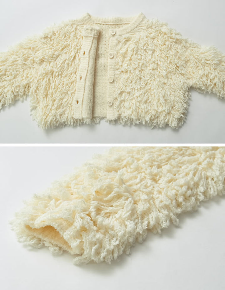 【TIME SALE 20%OFF】ボリュームスリーブループフリンジニットカーディガン トップス 人気レディースファッション通販 リエディ