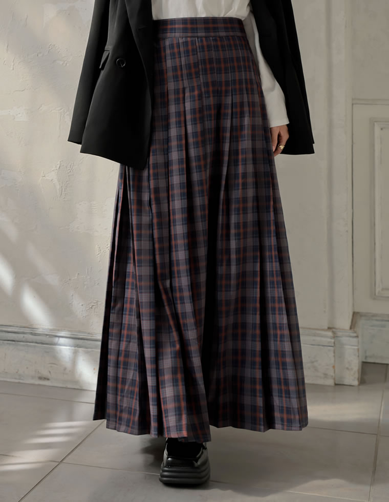 チェック柄プリーツスカート - スカート通販 | 人気レディース