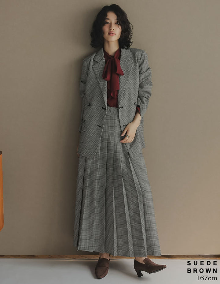 【TIME SALE 10%OFF】[大きいサイズ有]ポインテッドトゥヒールローファー シューズ 人気レディースファッション通販 リエディ