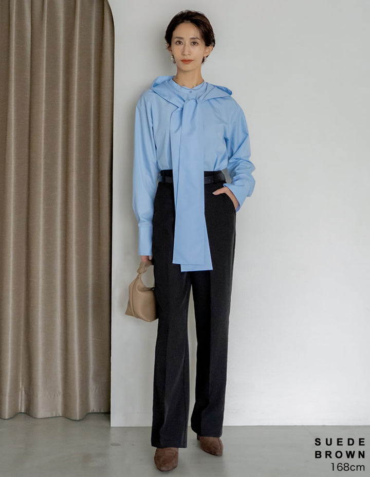 【TIME SALE 15%OFF】[大きいサイズ有]ポインテッドトゥヒールローファー シューズ 人気レディースファッション通販 リエディ