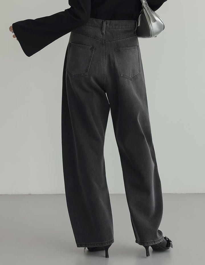 【TIME SALE 15%OFF】[低身長/高身長サイズ有]メタルストーンバレルレッグデニムパンツ パンツ 人気レディースファッション通販 リエディ