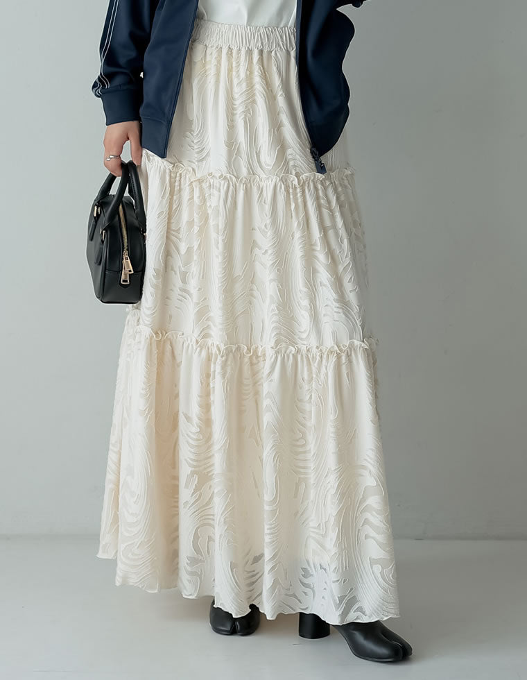 オパールフリンジティアードスカート - スカート通販 | 人気レディース