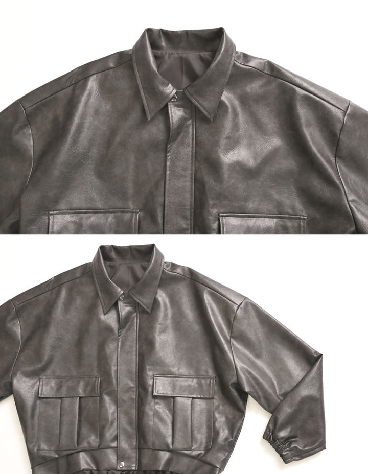 【TIME SALE 15%OFF】[2025AW COLLECTION][低身長サイズ有]フェイクレザージップブルゾン ジャケット/アウター 人気レディースファッション通販 リエディ