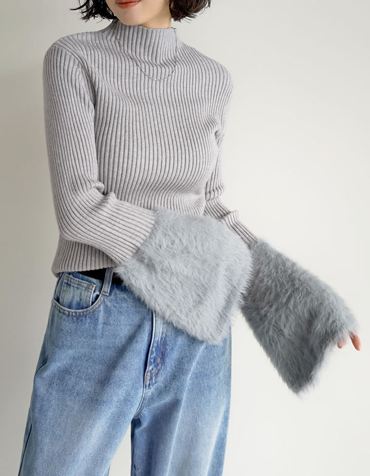 【TIME SALE 15%OFF】袖フェザーフレアスリーブニットトップス トップス 人気レディースファッション通販 リエディ