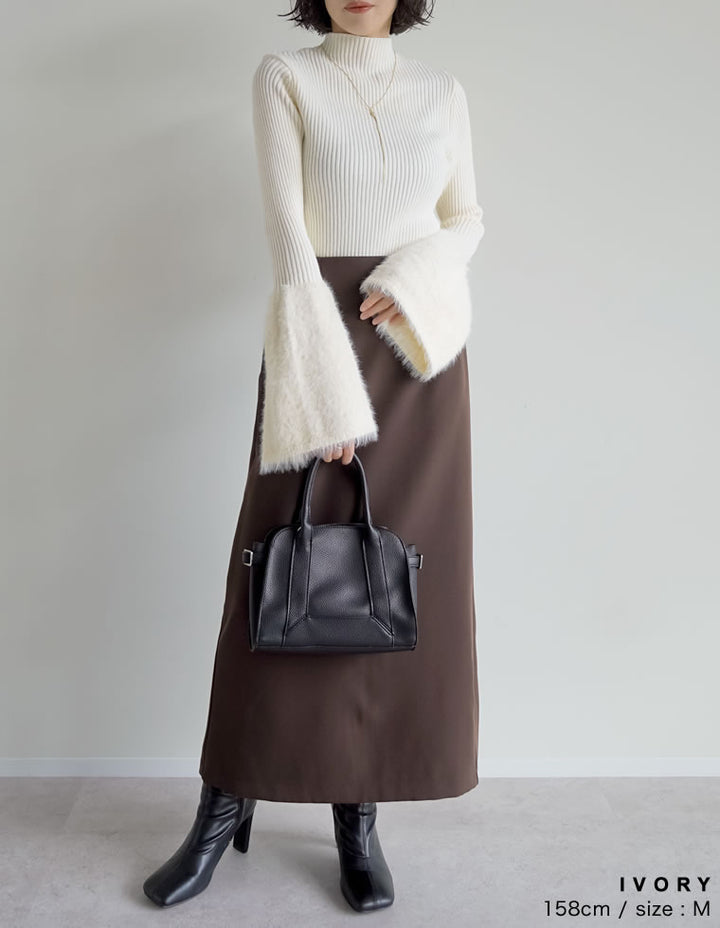 【TIME SALE 15%OFF】袖フェザーフレアスリーブニットトップス トップス 人気レディースファッション通販 リエディ