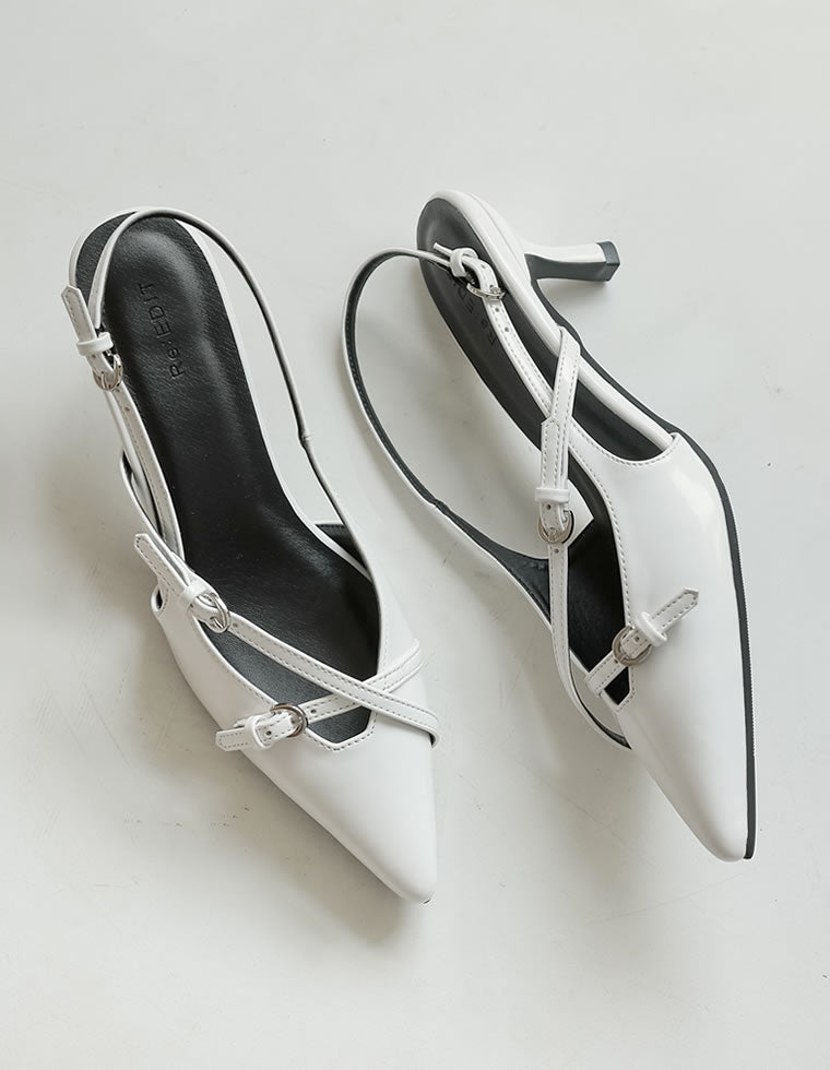 Dior ♡美品♡ブラック ミュール ポインテッドトゥ 細ベルトポインテッドトゥミュール - シューズ通販 | 人気