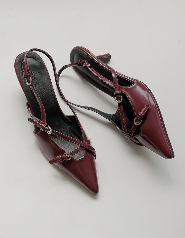 Dior ♡美品♡ブラック ミュール ポインテッドトゥ 細ベルトポインテッドトゥミュール - シューズ通販 | 人気