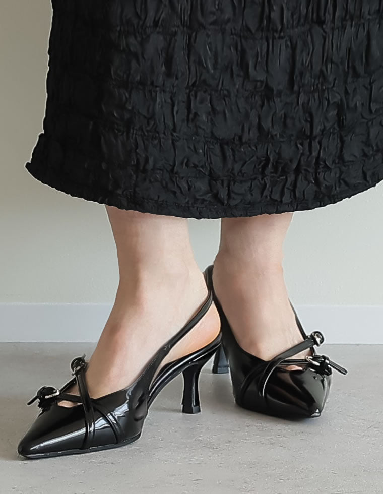 細ベルトポインテッドトゥミュール - シューズ通販 | 人気レディース