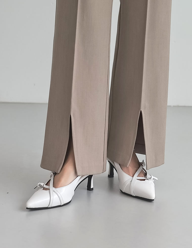Dior ♡美品♡ブラック ミュール ポインテッドトゥ ポインテッドトゥ斜めヒールミュール（サンダル）｜ANOTHER S