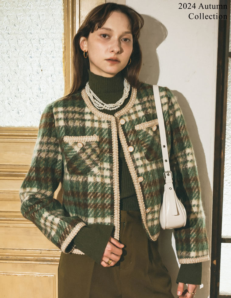 掲載期間:11/30までSNIDEL チェック柄 ダブルブレストジャケット M