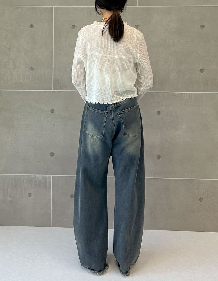 【TIME SALE 30%OFF ¥4,998⇒¥3,498】シアースラブリブニットカーディガン トップス 人気レディースファッション通販 リエディ