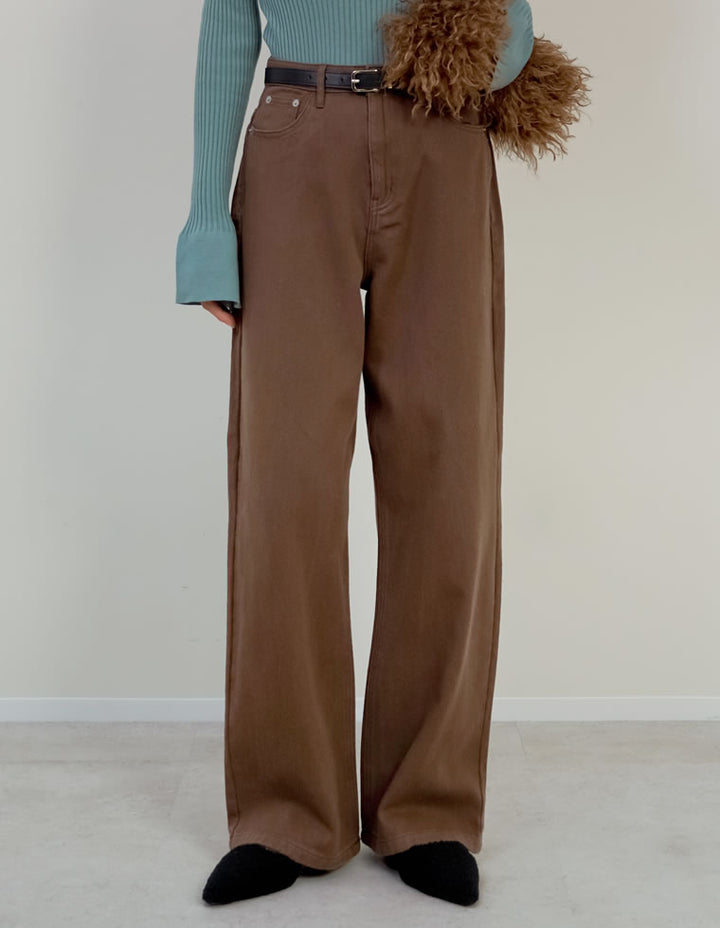 【TIME SALE 10%OFF】[低身長/高身長サイズ有]選べる無地orレオパードカツラギワイドストレートパンツ パンツ 人気レディースファッション通販 リエディ