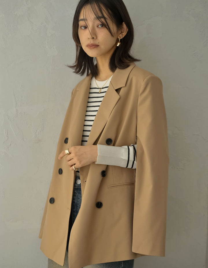 【限定TIME SALE 5%OFF ¥7,998⇒¥7,598】[オケージョン セレモニー]スリットスリーブ2WAYテーラードジャケット ジャケット/アウター 人気レディースファッション通販 リエディ