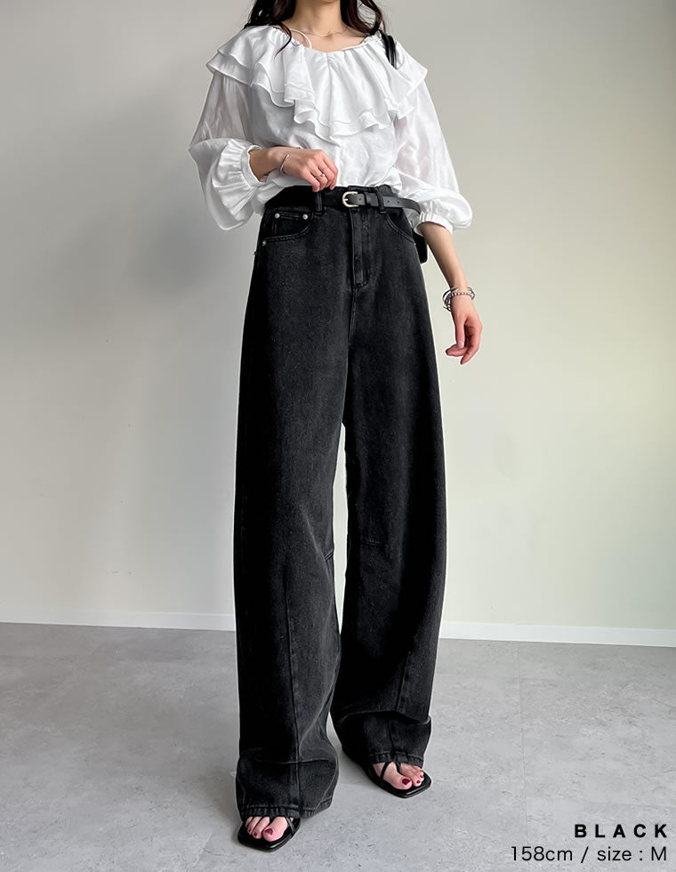 MOUSSY BY AZUL Reee トップス | (ニット ランダムリブハイネックニットトップス トップス