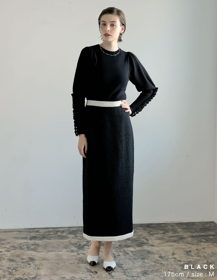 [MEISM by Re:EDIT][2025AW COLLECTION]ビジュー×フリルスリーブニットトップス トップス 人気レディースファッション通販 リエディ