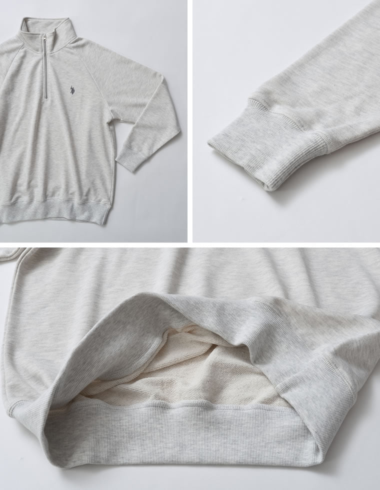 ワンポイント刺繍ハーフジップスウェット - トップス通販 | 人気