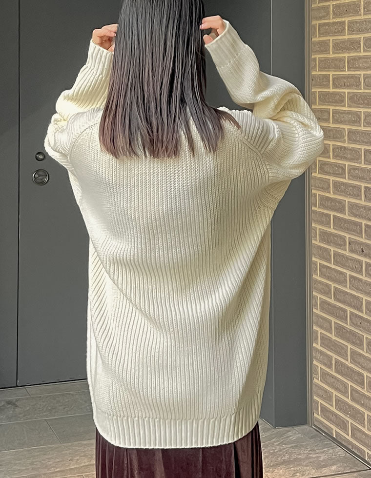 ワンポイント刺繍ハーフジップニット - トップス通販 | 人気