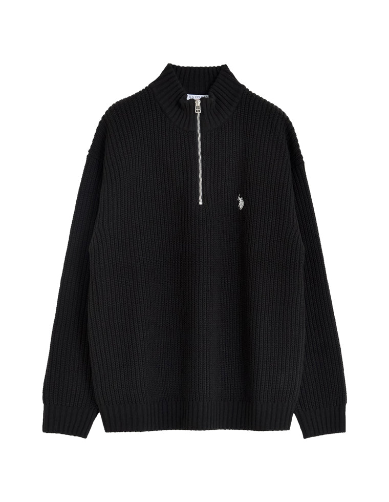 ワンポイント刺繍ハーフジップニット - トップス通販 | 人気