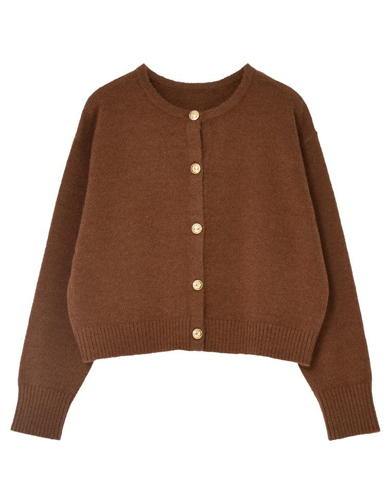 金ボタンニットカーディガン - トップス通販 | 人気レディース