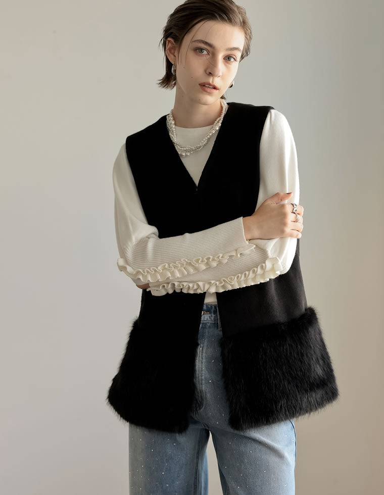 完売【新品未使用タグ付】thinkfurシャギーベストピンク エコファー スクエアボストンバッグ（ボストンバッグ）｜FURFUR（ファー