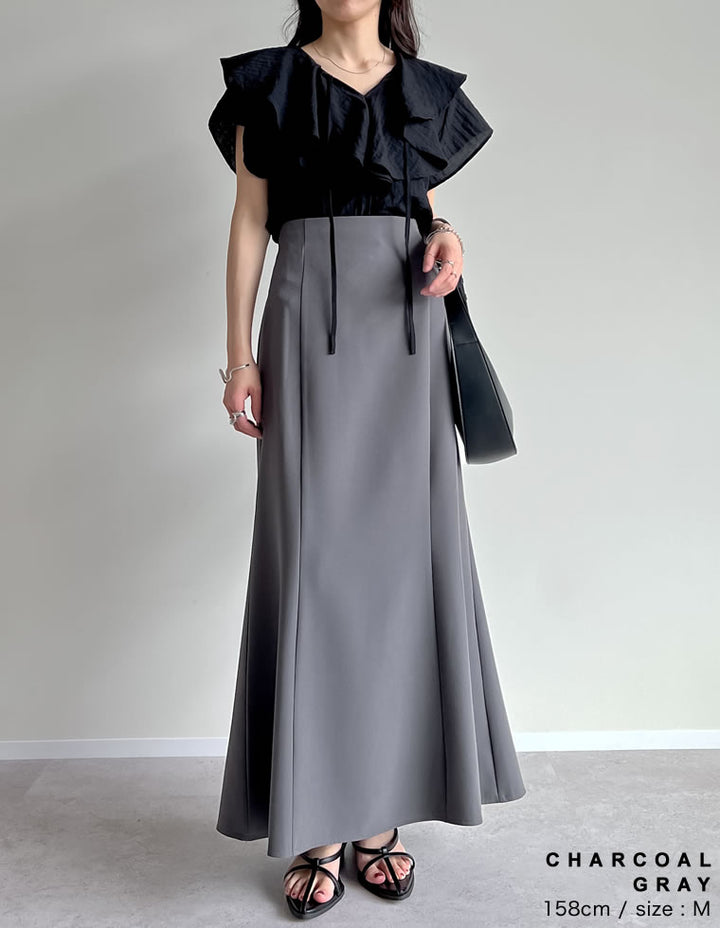 【TIME SALE 20%OFF ¥3,698⇒¥2,958】[低身長/高身長サイズ有]カットツイルマーメイドスカート スカート 人気レディースファッション通販 リエディ
