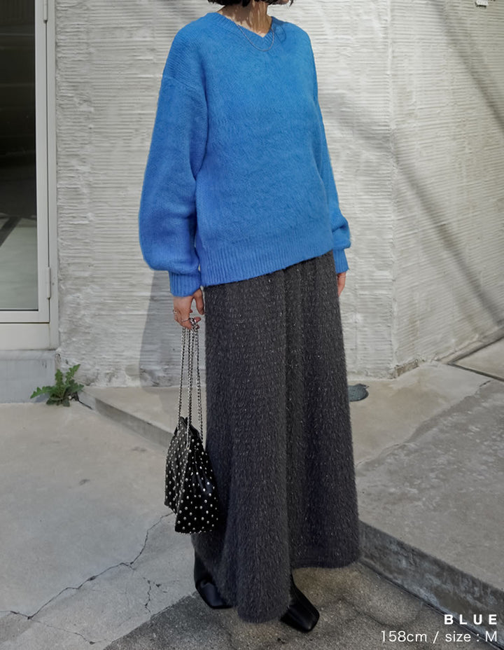 [新色追加]モヘアライクVネックニットトップス トップス 人気レディースファッション通販 リエディ