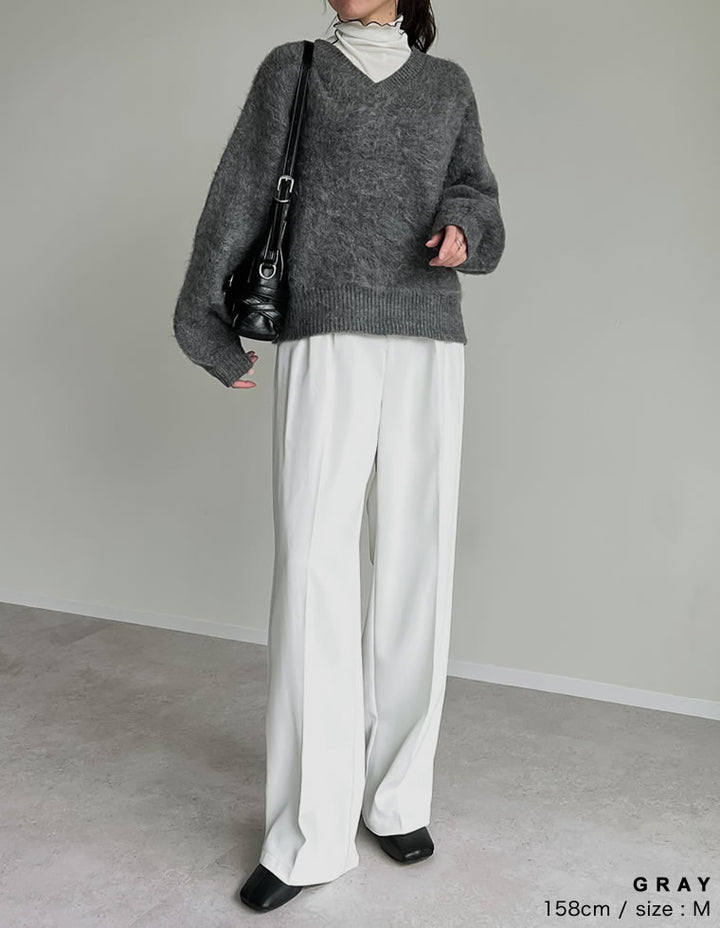 [新色追加]モヘアライクVネックニットトップス トップス 人気レディースファッション通販 リエディ