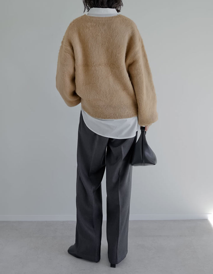 [新色追加]モヘアライクVネックニットトップス トップス 人気レディースファッション通販 リエディ