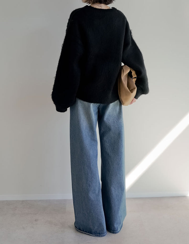 [新色追加]モヘアライクVネックニットトップス トップス 人気レディースファッション通販 リエディ