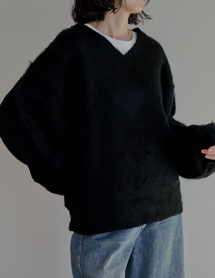[新色追加]モヘアライクVネックニットトップス トップス 人気レディースファッション通販 リエディ
