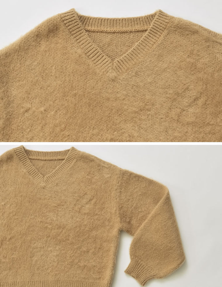 [新色追加]モヘアライクVネックニットトップス トップス 人気レディースファッション通販 リエディ