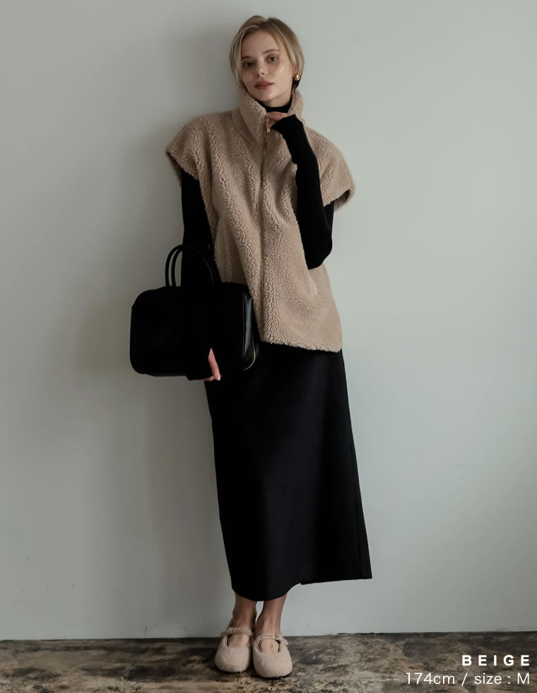 ボアスタンドベスト - ジャケット/アウター通販 | 人気レディース