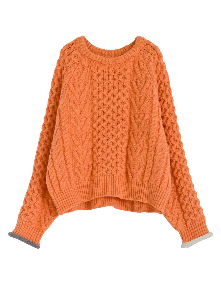 NKNIT ハートケーブルニット 配色ハートケーブルニット - トップス通販 | 人気レディース