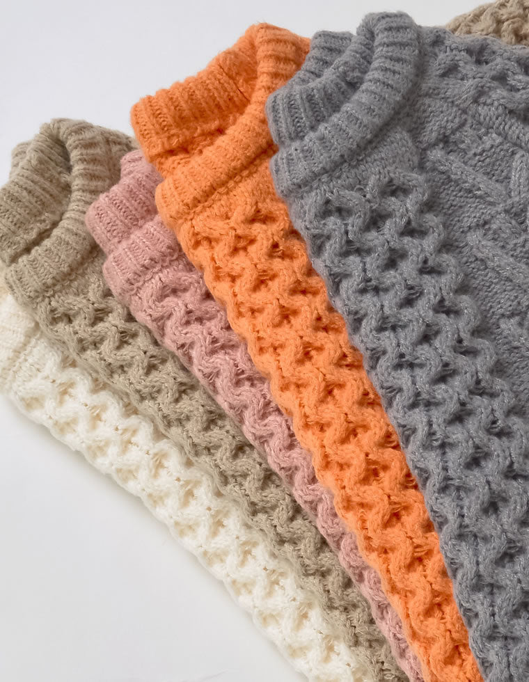 配色ハートケーブルニット - トップス通販 | 人気レディース