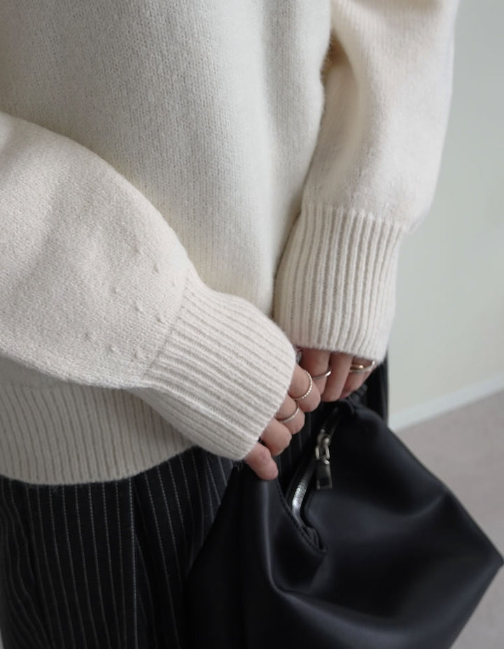 アルパカタッチハートワッペン付きニットトップス トップス 人気レディースファッション通販 リエディ