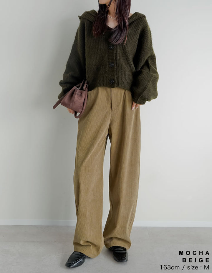 【PRE ORDER 20%OFF対象】[2025 WINTER PRE ORDER][新色追加][低身長/高身長/大きいサイズ有]コーデュロイバレルレッグパンツ パンツ 人気レディースファッション通販 リエディ