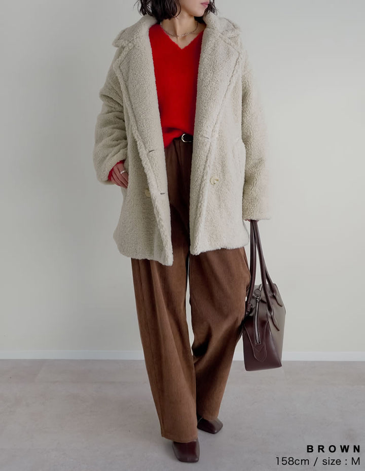 【PRE ORDER 20%OFF対象】[2025 WINTER PRE ORDER][新色追加][低身長/高身長/大きいサイズ有]コーデュロイバレルレッグパンツ パンツ 人気レディースファッション通販 リエディ