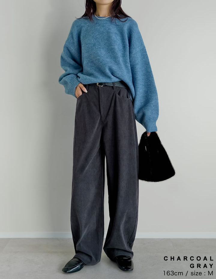 【PRE ORDER 20%OFF対象】[2025 WINTER PRE ORDER][新色追加][低身長/高身長/大きいサイズ有]コーデュロイバレルレッグパンツ パンツ 人気レディースファッション通販 リエディ