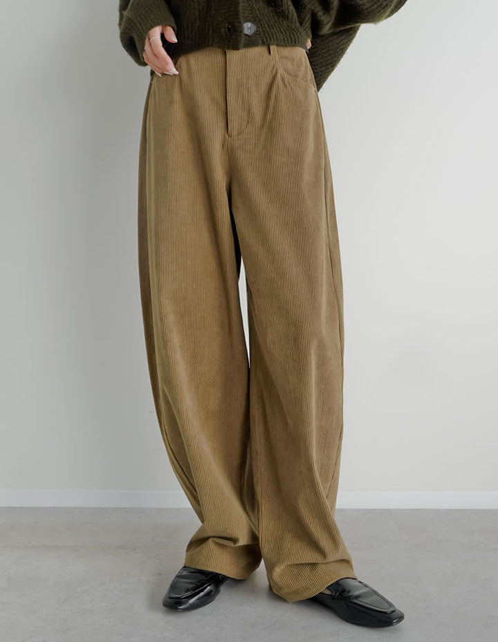 【PRE ORDER 20%OFF対象】[2025 WINTER PRE ORDER][新色追加][低身長/高身長/大きいサイズ有]コーデュロイバレルレッグパンツ パンツ 人気レディースファッション通販 リエディ