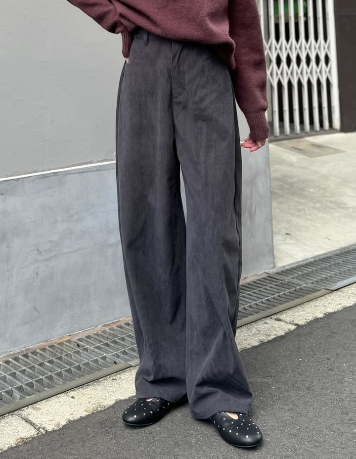 【PRE ORDER 20%OFF対象】[2025 WINTER PRE ORDER][新色追加][低身長/高身長/大きいサイズ有]コーデュロイバレルレッグパンツ パンツ 人気レディースファッション通販 リエディ