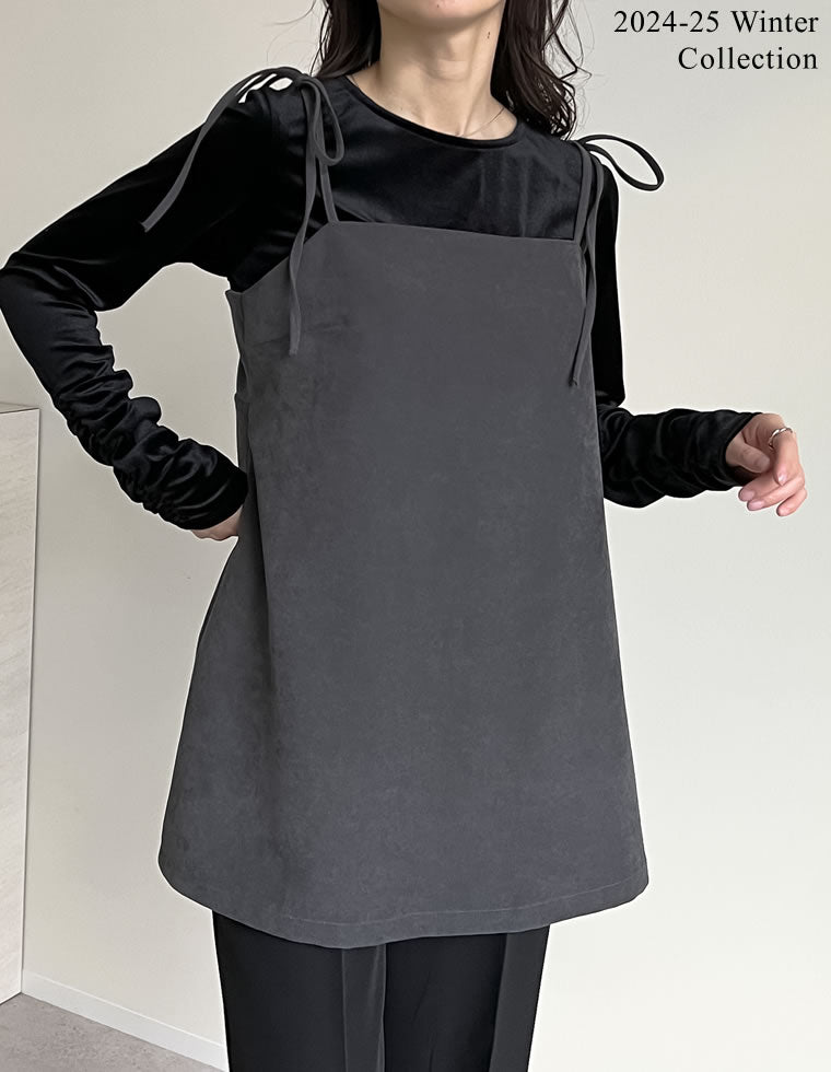 微起毛ツイルバックシャンキャミチュニック - トップス通販 | 人気
