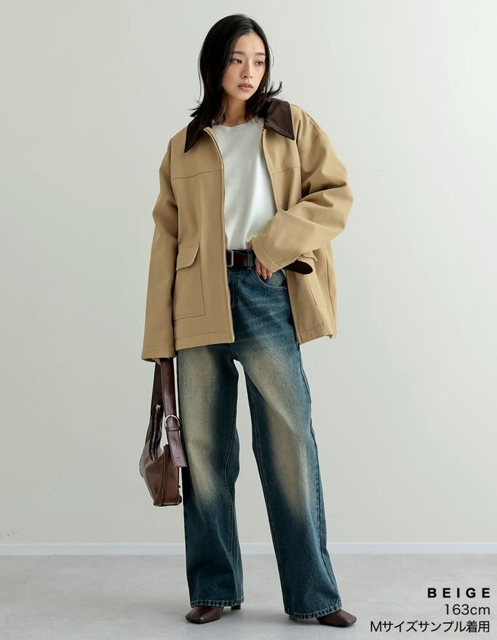 【TIME SALE 15%OFF】裏起毛コーデュロイカラーカバーオールジャケット ジャケット/アウター 人気レディースファッション通販 リエディ