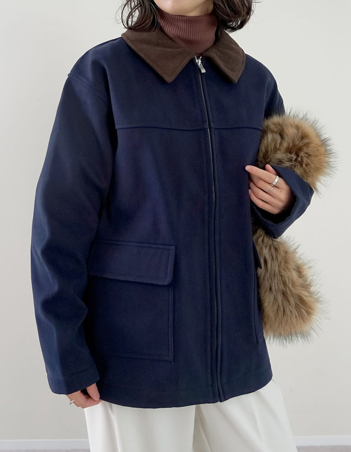 【TIME SALE 15%OFF】裏起毛コーデュロイカラーカバーオールジャケット ジャケット/アウター 人気レディースファッション通販 リエディ