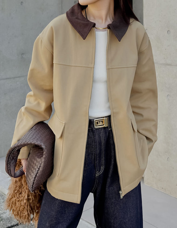 【TIME SALE 15%OFF】裏起毛コーデュロイカラーカバーオールジャケット ジャケット/アウター 人気レディースファッション通販 リエディ