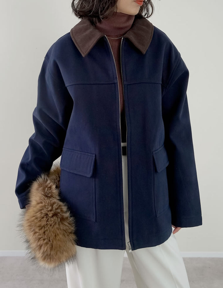 【TIME SALE 15%OFF】裏起毛コーデュロイカラーカバーオールジャケット ジャケット/アウター 人気レディースファッション通販 リエディ