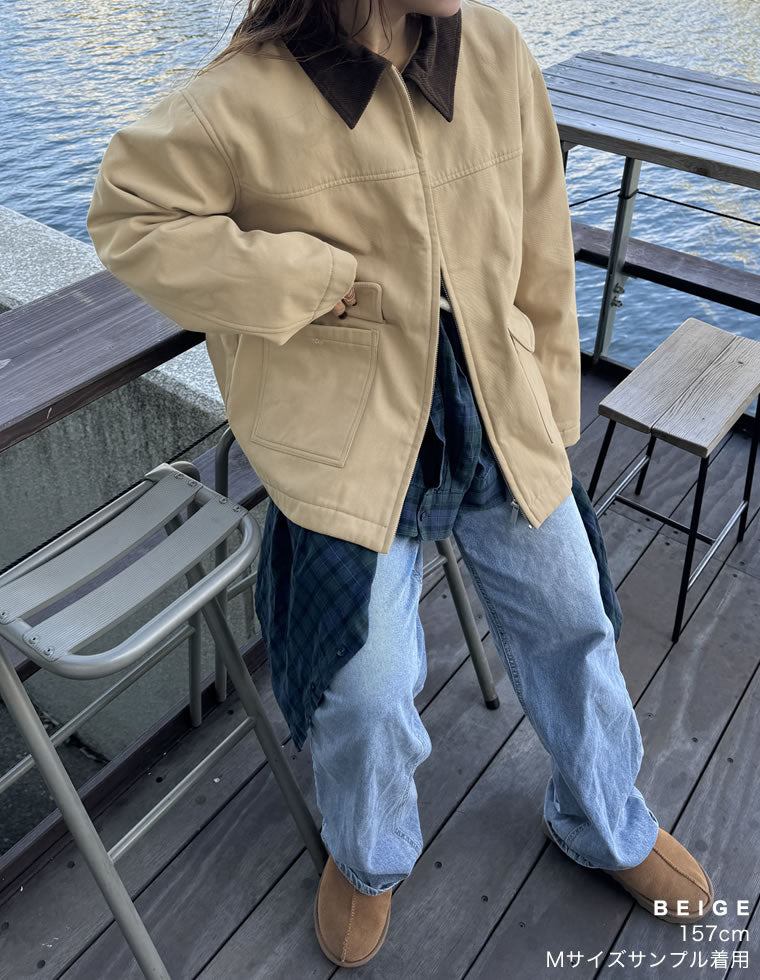 コーデュロイカラーカバーオールジャケット - ジャケット/アウター通販