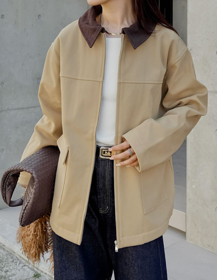 【TIME SALE 15%OFF】裏起毛コーデュロイカラーカバーオールジャケット ジャケット/アウター 人気レディースファッション通販 リエディ