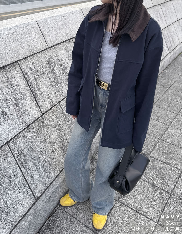 コーデュロイカラーカバーオールジャケット - ジャケット/アウター通販