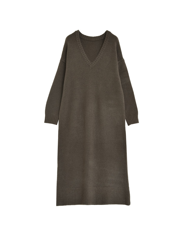 Vネックブークレニットワンピース - ワンピース通販 | 人気レディース