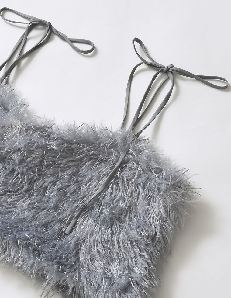 ラメフェザーキャミソールビスチェ - トップス通販 | 人気レディース